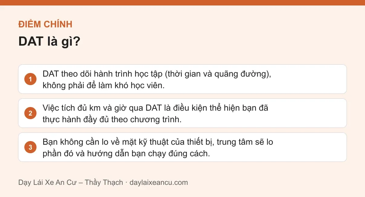Điểm chính: DAT là gì?